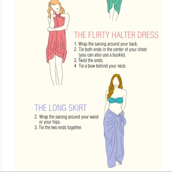 Vintage Indonesian Sarong Pareo Coverup Orange Navy Purple Green Hand Dyed Batik - Picture 6 of 8